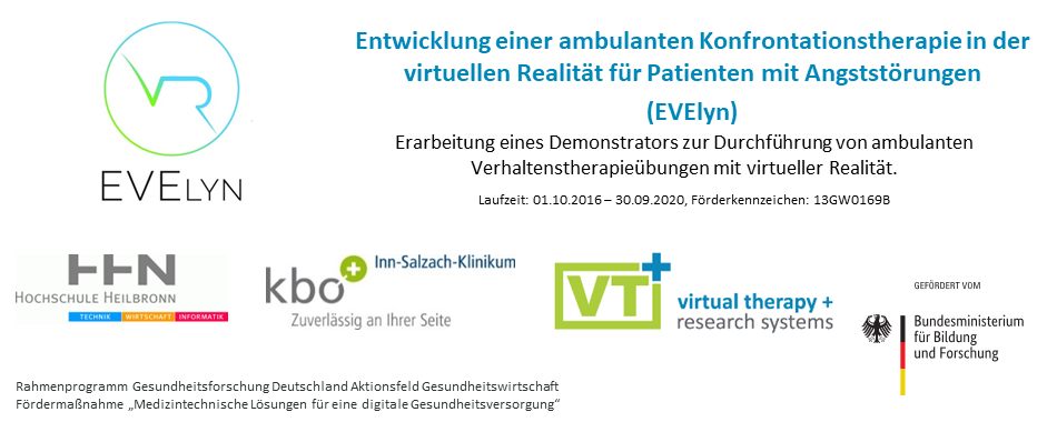 Virtual Reality Exposure Therapy for outpatient clinics  - VTplus GmbH Research EVElyn - funded by German Ministry of Education and Research