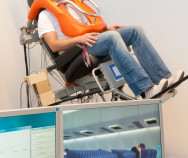 Virtual Flight with motion simulation driven by VT+Expo1 and controlled by CyberSession