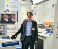Präsentation des VTplus VR-Therapie Systems VT+ExpoCart1 auf der MEDICA 2014