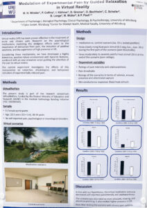 Poster Beitrag: Modulation of Experimental Pain by Guided Relaxation in Virtual Reality. Winkler et al. (2023)
