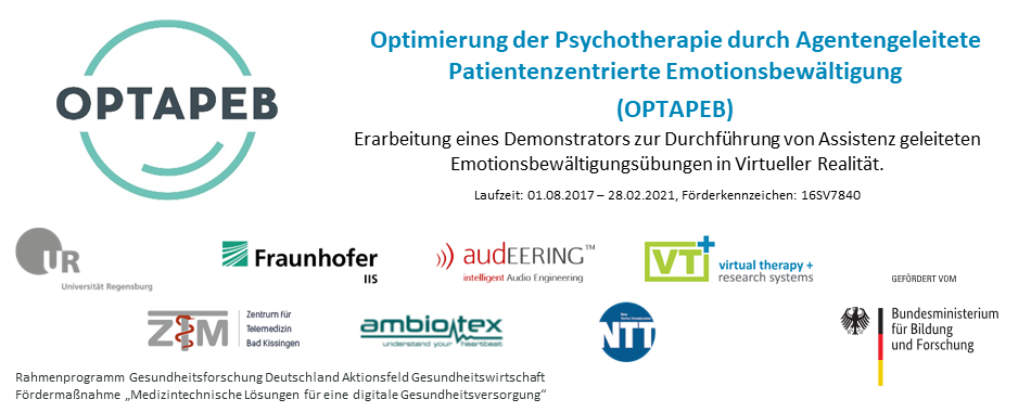 Emotionsbewältigung mit VR und KI - VTplus GmbH Verbundforschung OPTAPEB - gefördert vom BMBF